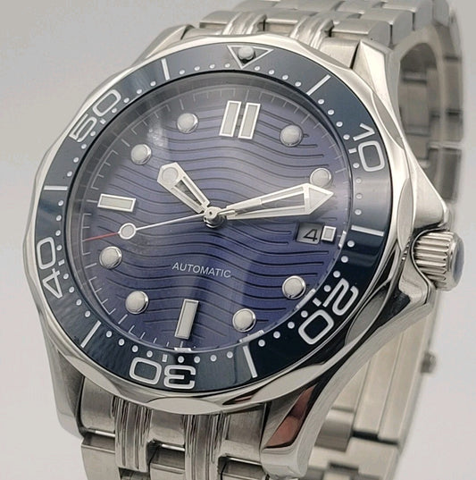 Blue Wave Automatic Divers Watch Ceramic Sapphire 100m UK Seller Warranty1