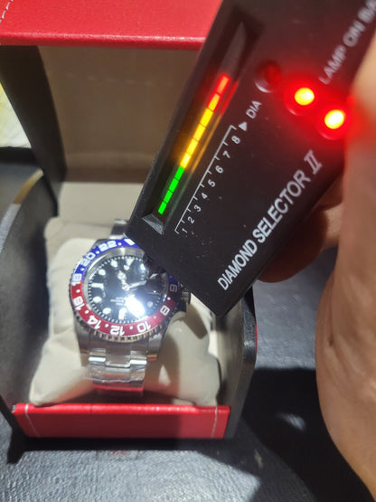 BNIB AUTOMATIC Custom Pepsi Divers Watch Seiko TMI NH35 10atm Sapphire 17