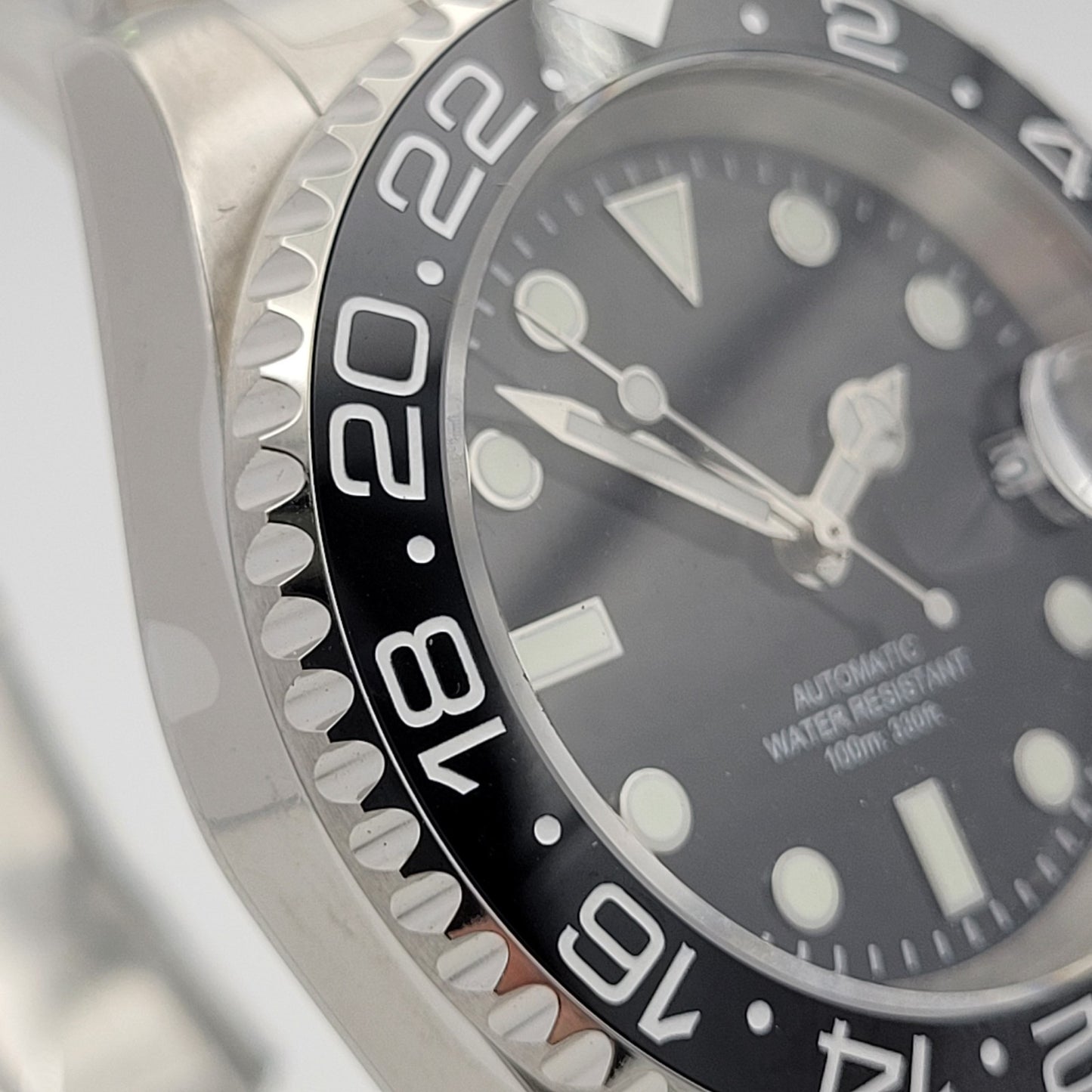 Mens Automtic Luxury Black Divers Watch Seiko TMI NH35 Movement 10ATM Sapphire 9