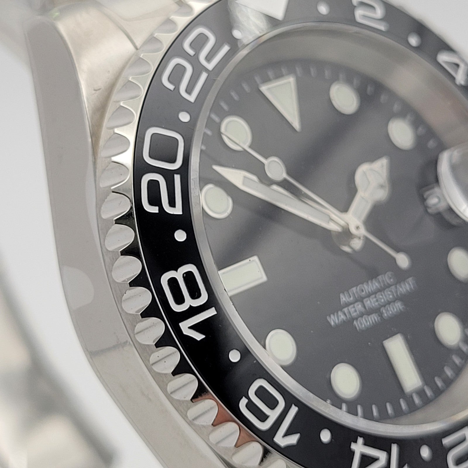 Mens Automtic Luxury Black Divers Watch Seiko TMI NH35 Movement 10ATM Sapphire 9