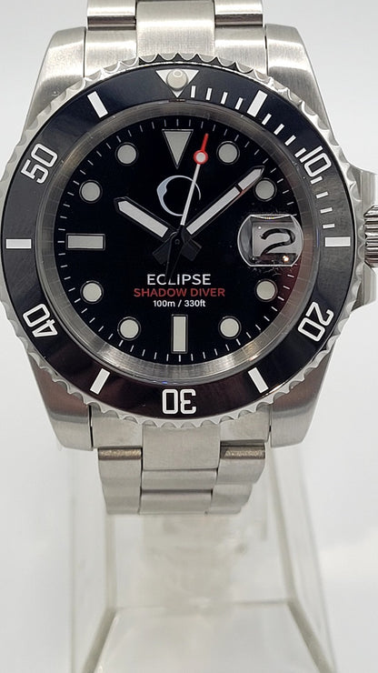 Eclipse Shadow Diver Automatic Watch NH35 Sapphire 100m Stainless Steel4