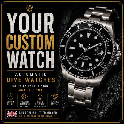 Design Your Own Custom Automatic Dive Watch NH35 Sapphire Diver Your Logo 0