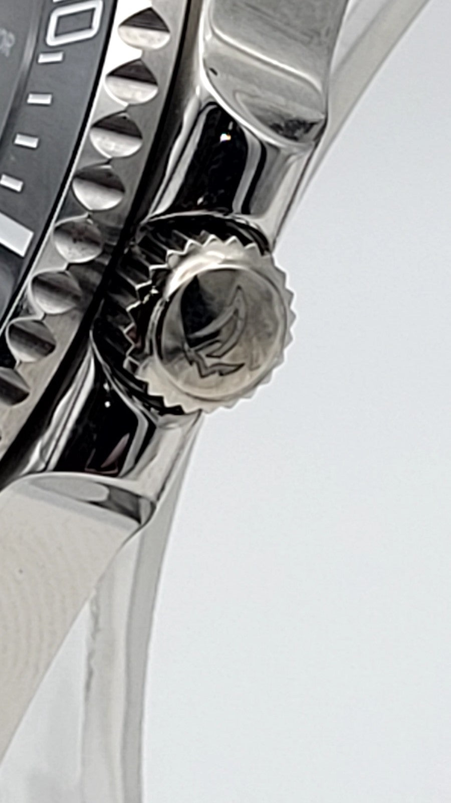 Automatic Dive Watch Steel Bracelet Black Dial 100M Date Sapphire Sail & Anchor9