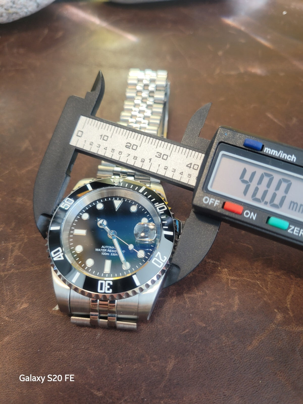 New Automatic Black Sub Divers Watch Sapphire Ceramic Seiko TMI NH35 Movement12