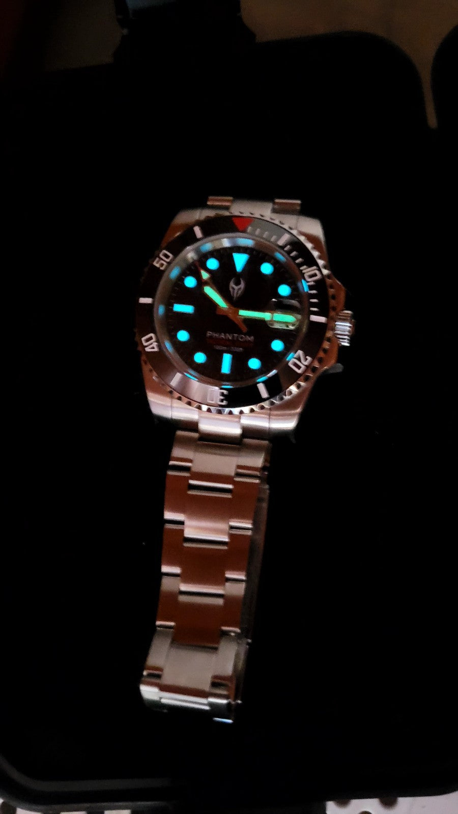 PHANTOM Tactical Diver Automatic Watch NH35 Sapphire Ceramic Black Diver 10ATM5