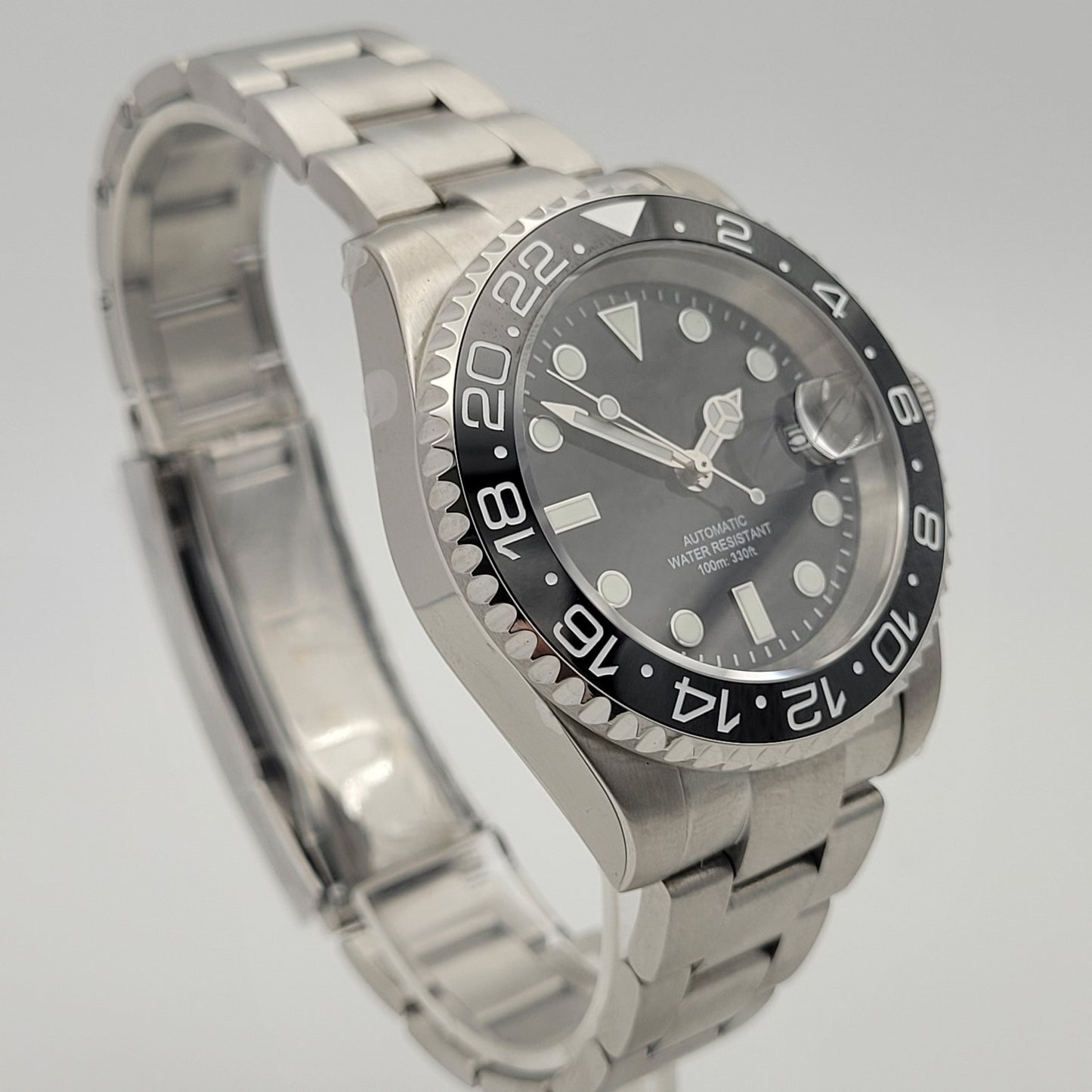 BNIB Automatic Black Sub Divers Watch. Seiko TMI NH35 Japanese Movement  100m6