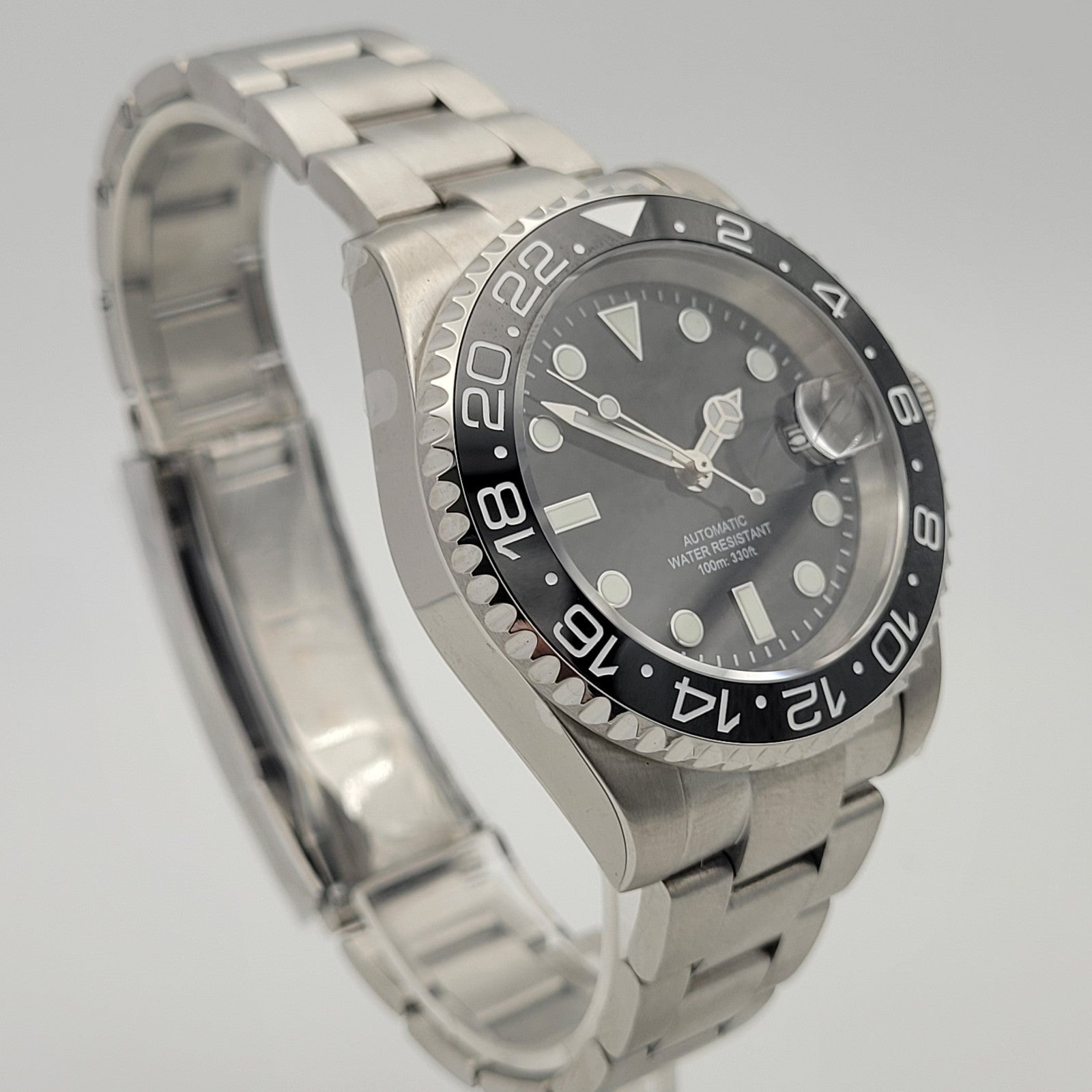 BNIB Automatic Black Sub Divers Watch. Seiko TMI NH35 Japanese Movement  100m6