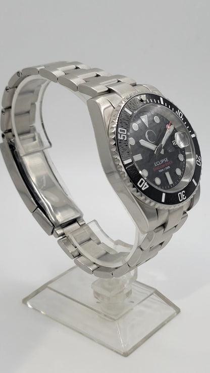 Eclipse Shadow Diver Automatic Watch NH35 Sapphire 100m Stainless Steel10