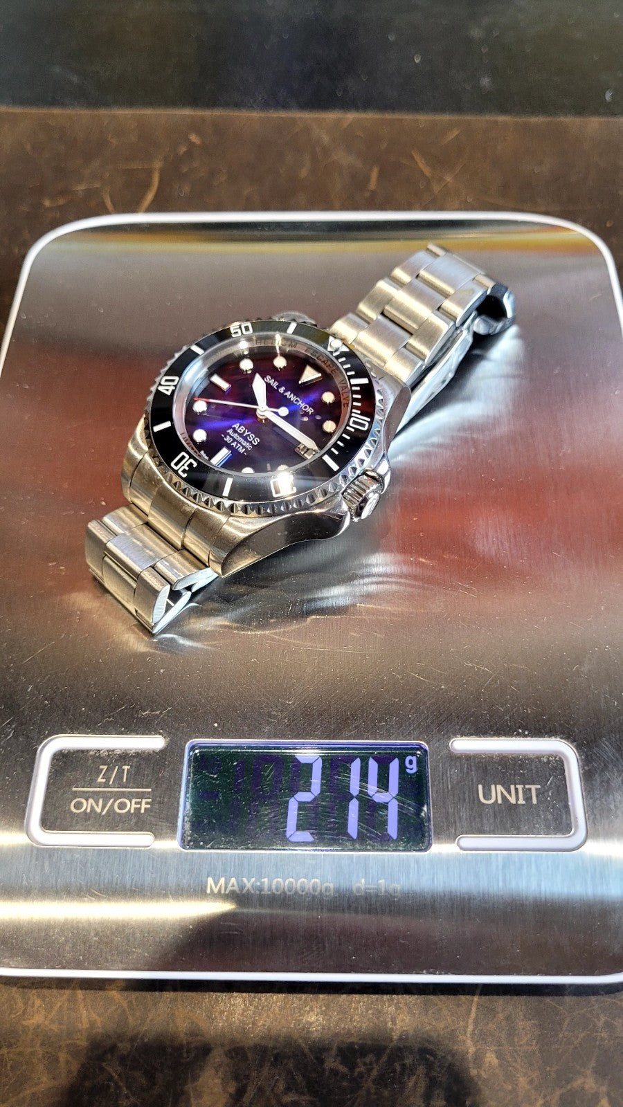 Blue Automatic Divers Watch 'ABYSS' NH35 Ceramic Sapphire 300m Sail & Anchor 19