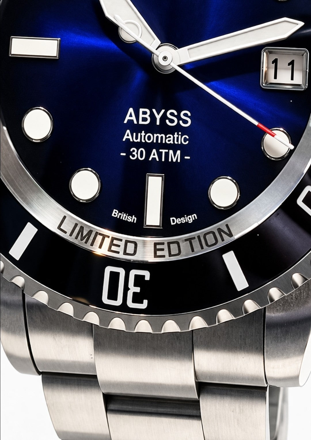 Blue Automatic Divers Watch 'ABYSS' NH35 Ceramic Sapphire 300m Sail & Anchor 3