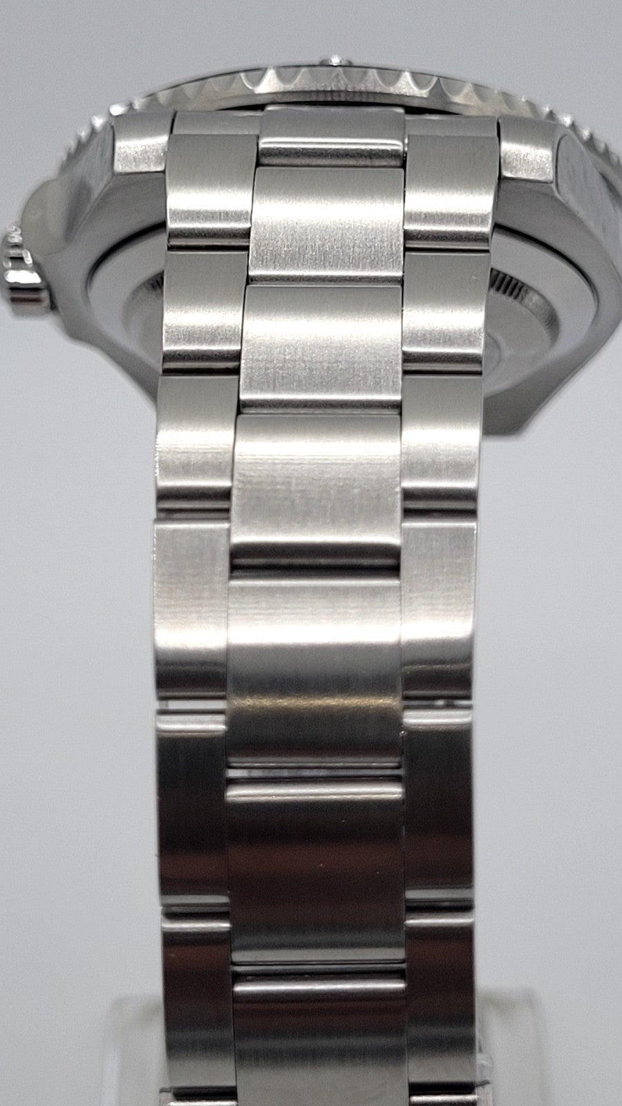 Automatic Mens Watch Black Dial Steel Bracelet Luminous Date 100m Diver13