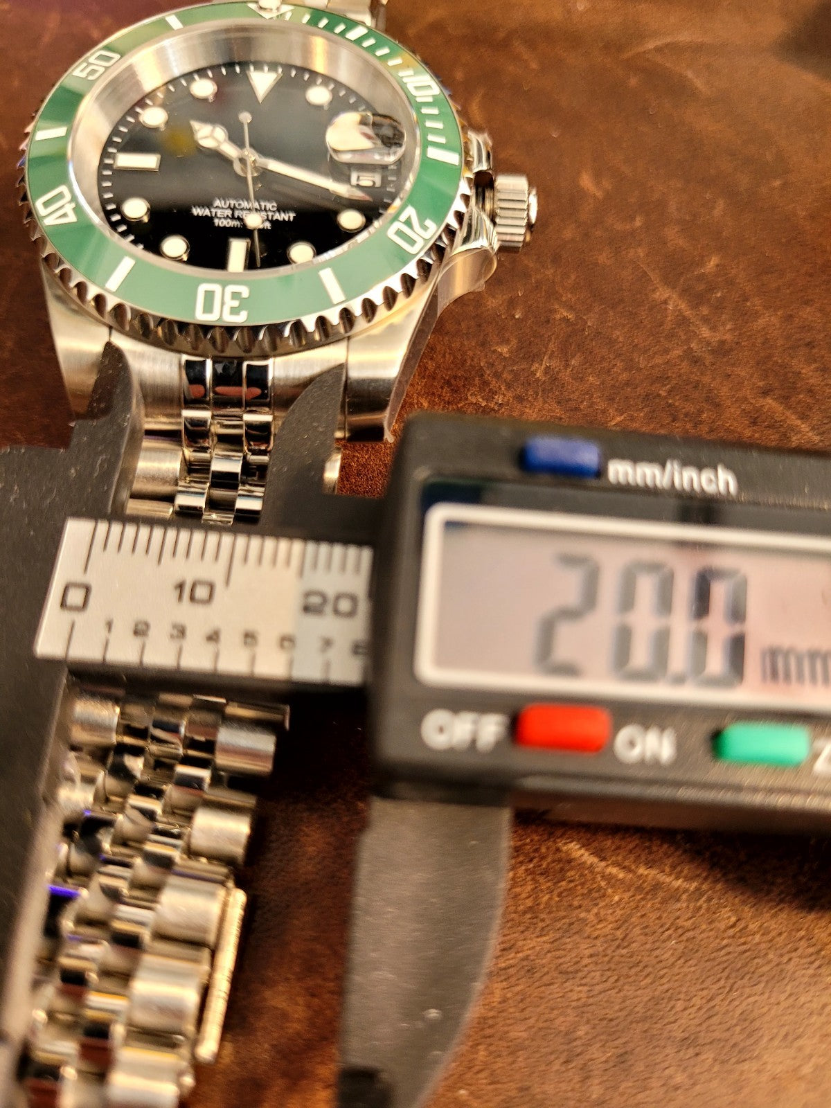New Automatic Luxury Sub Black Green 'Kermit' Divers Watch Seiko TMI NH35 18