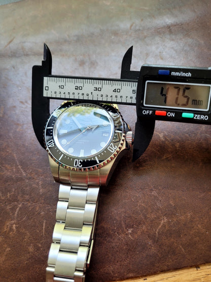 Professional Automatic Divers Watch NH35 Poseidon Sapphire Ceramic Steel 200m 20