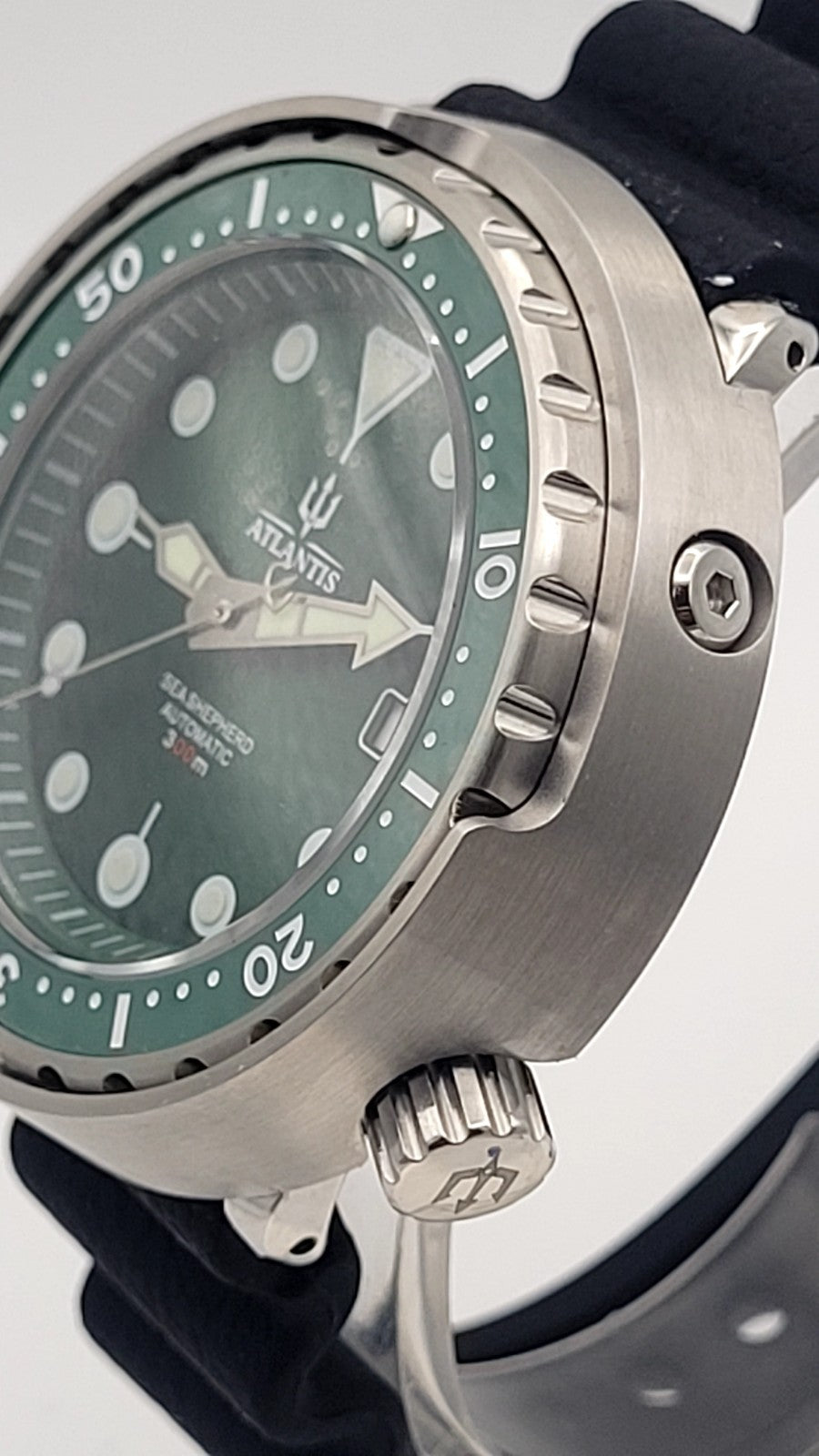 Automatic Diver Watch NH35 300m Green Dial Tuna Style Sapphire UK Seller8