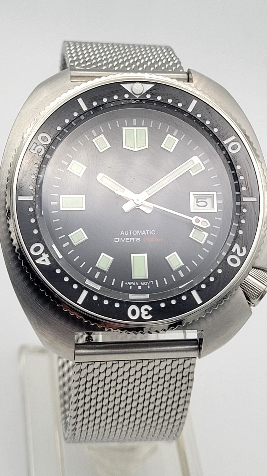 Mens Custom Automatic 'Willard' Turtle Black Divers Watch Japan NH35 SEIKO TMI.8