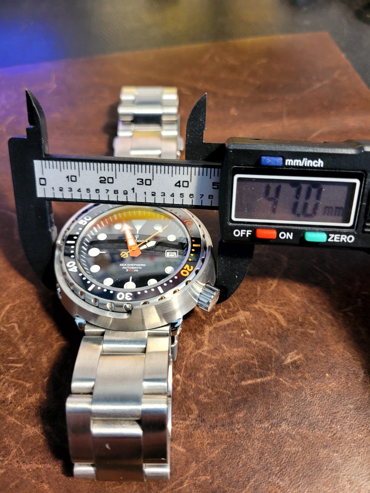POSEIDON Automatic Black 'Tuna' Heavy Divers Watch 30ATM (SEIKO TMI) NH3520