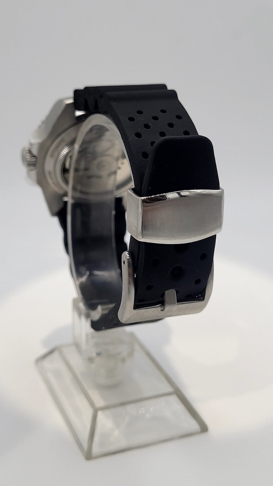 NH35 AUTOMATIC DIVERS WATCH Phantom Tactical Diver Sapphire Rubber Black 10ATM 10
