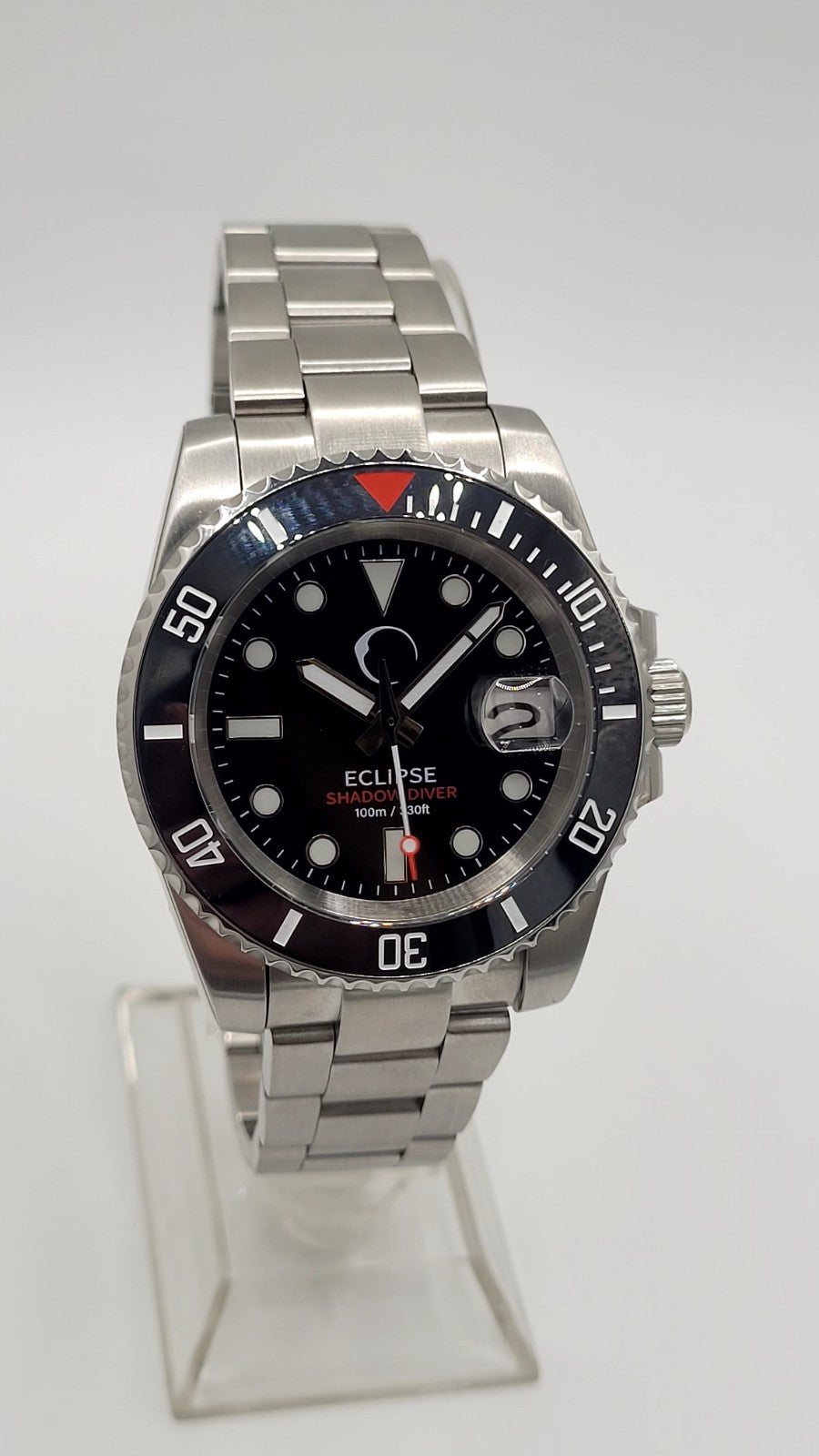 Men’s Automatic Dive Watch NH35 – Black Dial, Sapphire Glass, Steel Bracelet5