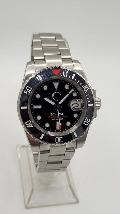 Men’s Automatic Dive Watch NH35 – Black Dial, Sapphire Glass, Steel Bracelet5