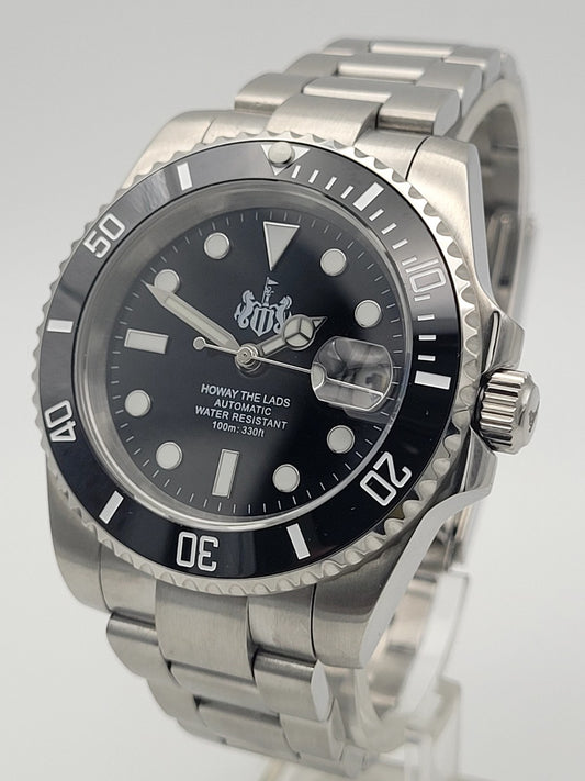Newcastle United NUFC Football 'Howay the Lads', Seiko TMI NH35 Auto Movt Watch.0