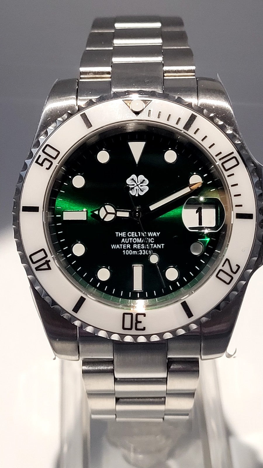Automatic Celtic EIRE IRELAND Football 'The Celtic Way' Japan Miyota Watch.1