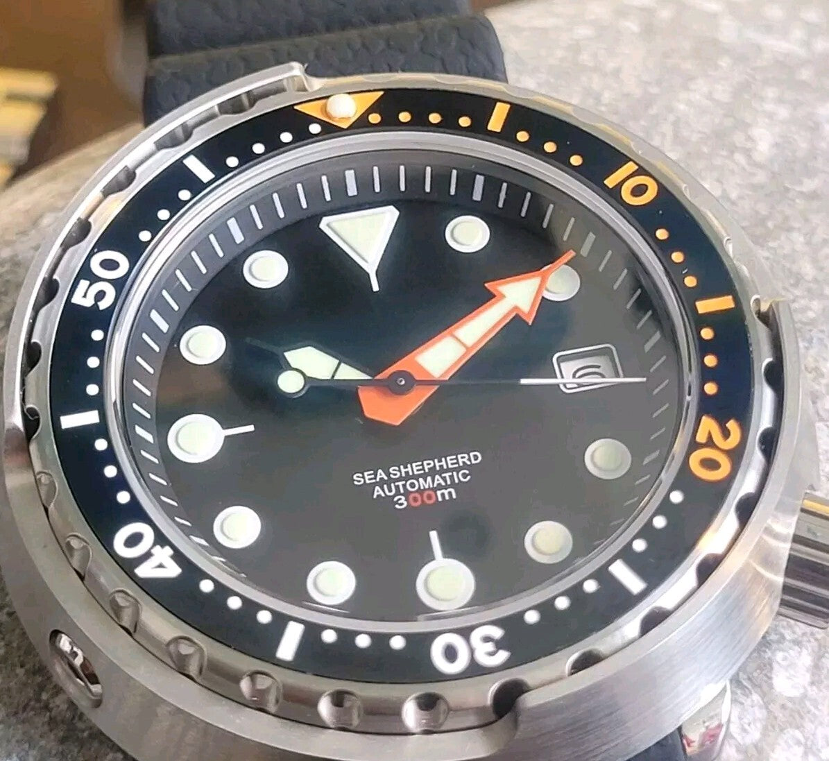 New Automatic Black 'Tuna' Divers Watch 30ATM WR (SEIKO TMI) NH35 Japan Movement5