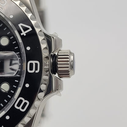 BNIB Automatic Black Sub Divers Watch. Seiko TMI NH35 Japanese Movement  100m9