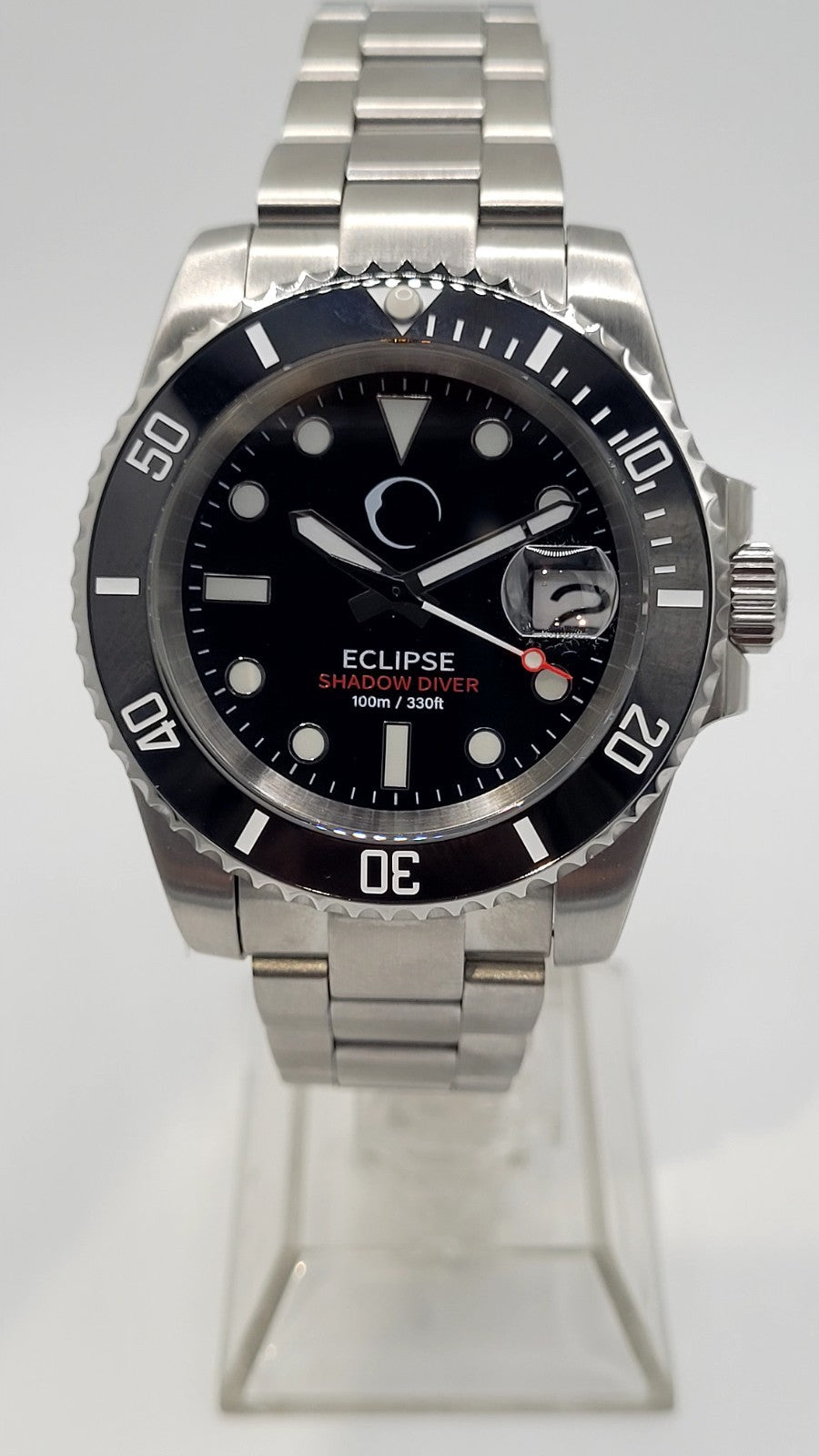 Eclipse Shadow Diver Automatic Watch NH35 Sapphire 100m Stainless Steel11