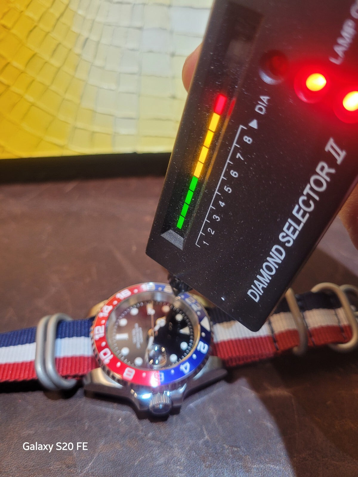 Custom 40mm Red White Blue Divers Watch Seiko TMI Nh35 Auto Movt 100m GB USA.13
