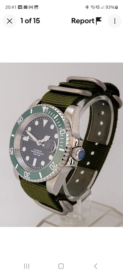 Custom Automatic Divers Watch BUILD YOUR OWN Choice Sapphire Crystal 100m UK 11