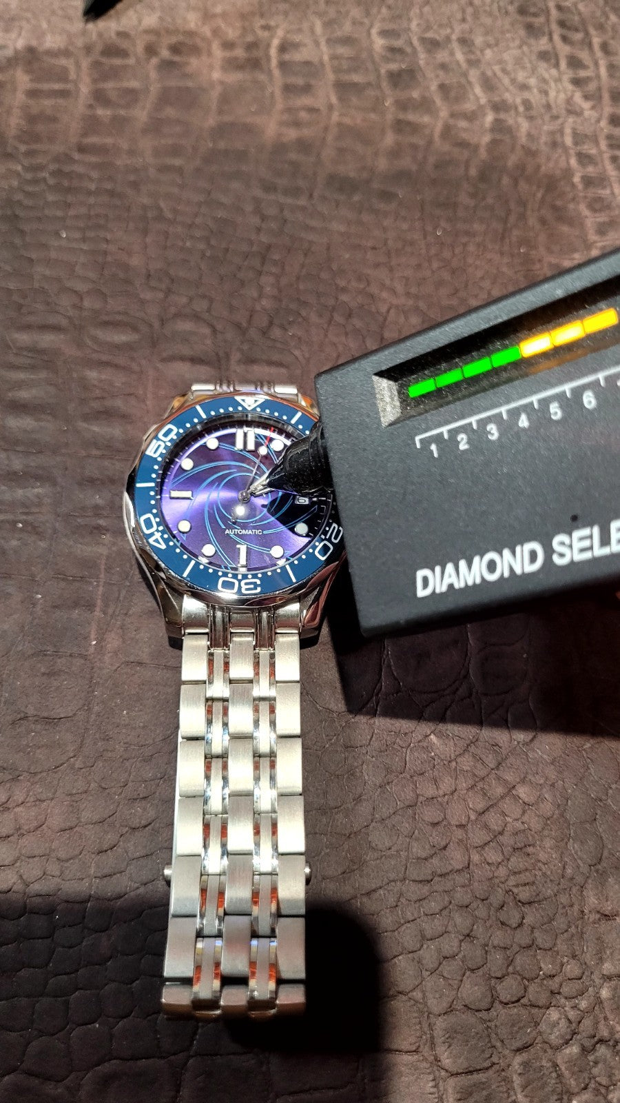 Blue Wave Automatic Diver Watch Ceramic Bezel Sapphire Crystal UK Seller 19