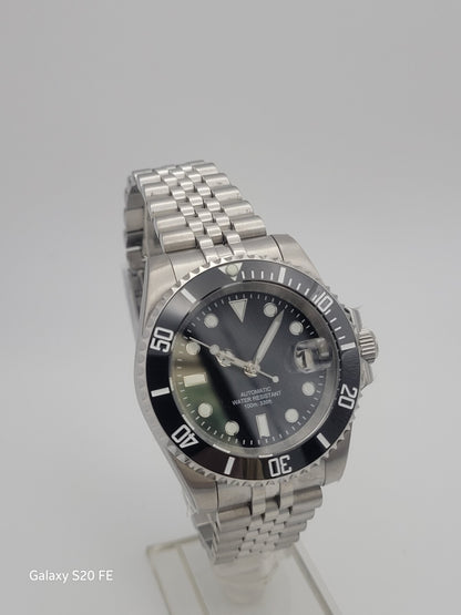 New Automatic Black Sub Divers Watch Sapphire Ceramic Seiko TMI NH35 Movement4