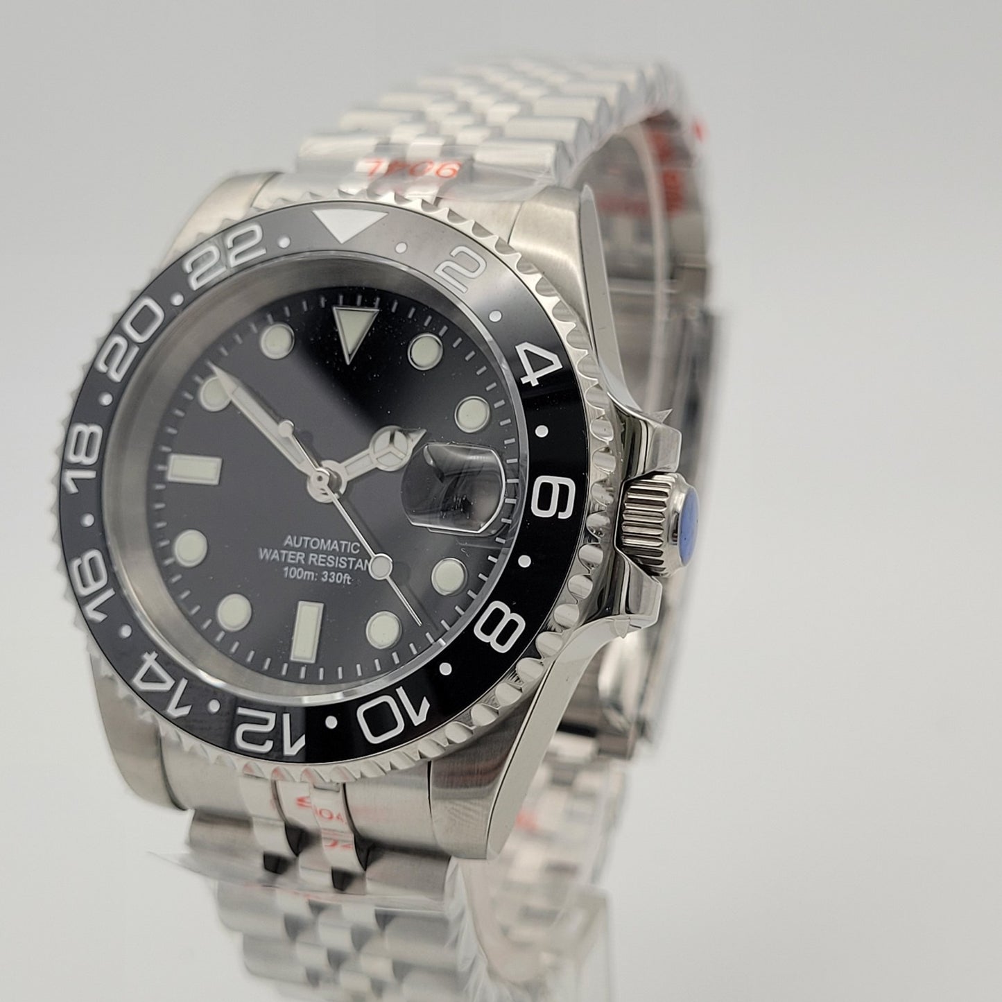 Mens Automtic Luxury Black Divers Watch Seiko TMI NH35 Movement 10ATM Sapphire 3