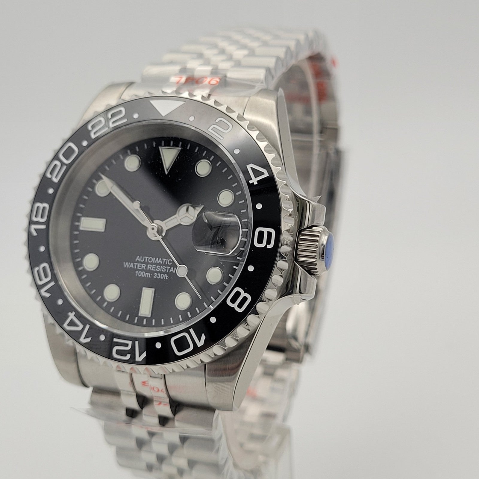 Mens Automtic Luxury Black Divers Watch Seiko TMI NH35 Movement 10ATM Sapphire 3