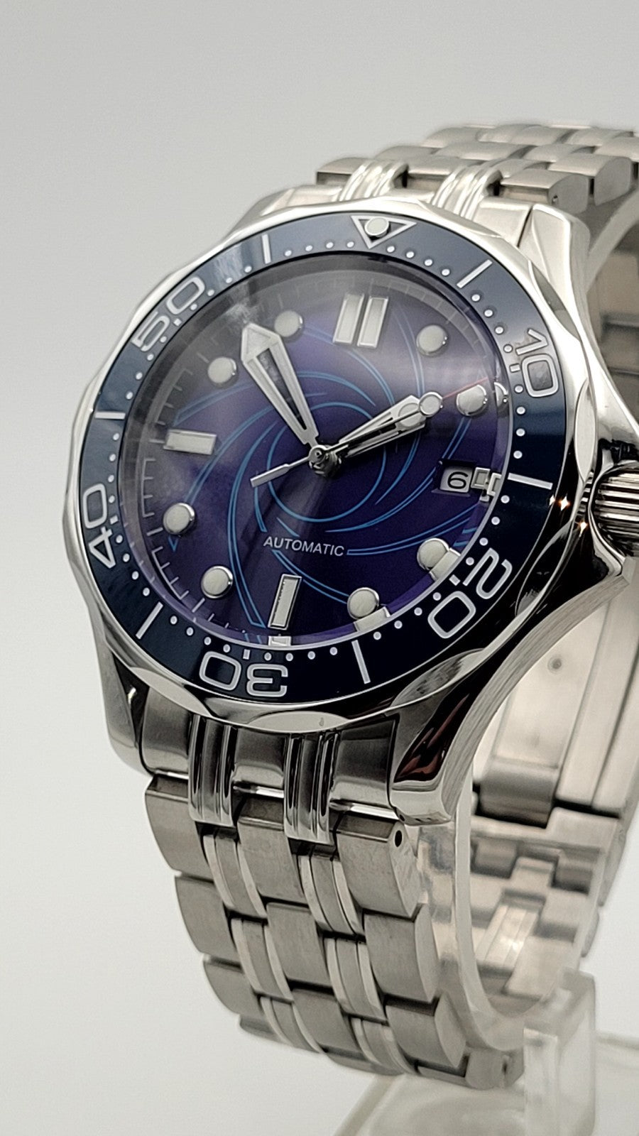 Blue Wave Automatic Diver Watch Ceramic Bezel Sapphire Crystal UK Seller 6