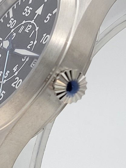 Pilot Field Watch Automatic 24hr Dial Miyota 8215 Sapphire Military Style UK4