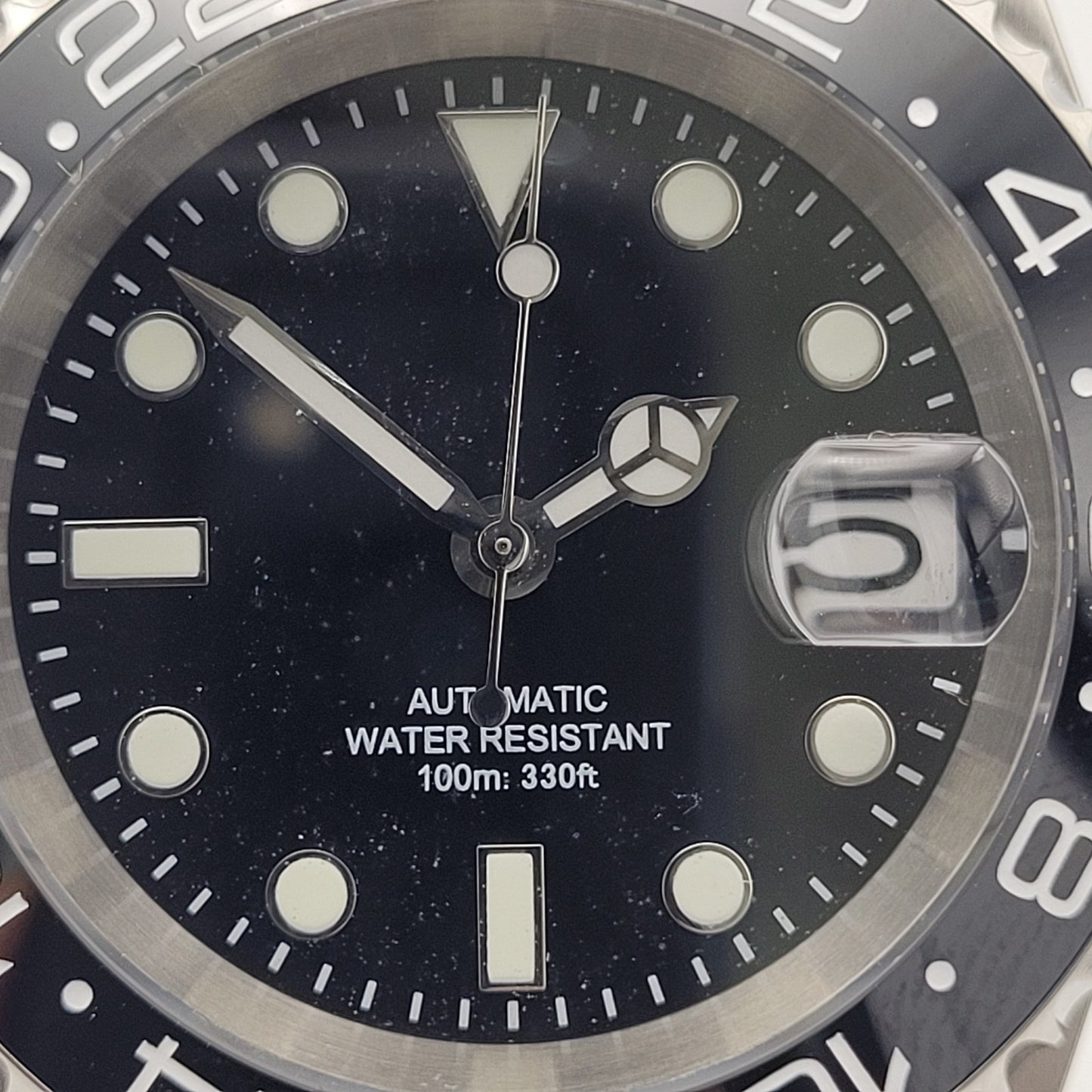 Mens Automtic Luxury Black Divers Watch Seiko TMI NH35 Movement 10ATM Sapphire 11