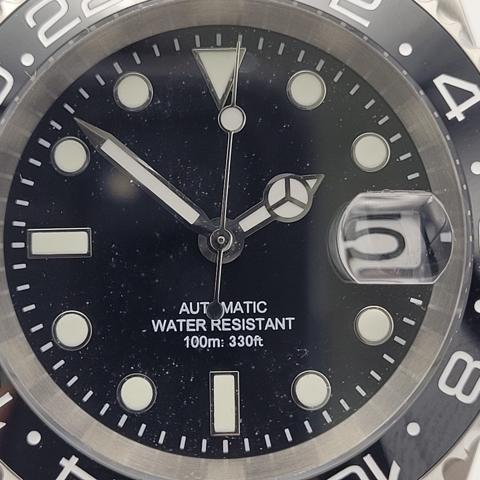 Mens Automtic Luxury Black Divers Watch Seiko TMI NH35 Movement 10ATM Sapphire 11