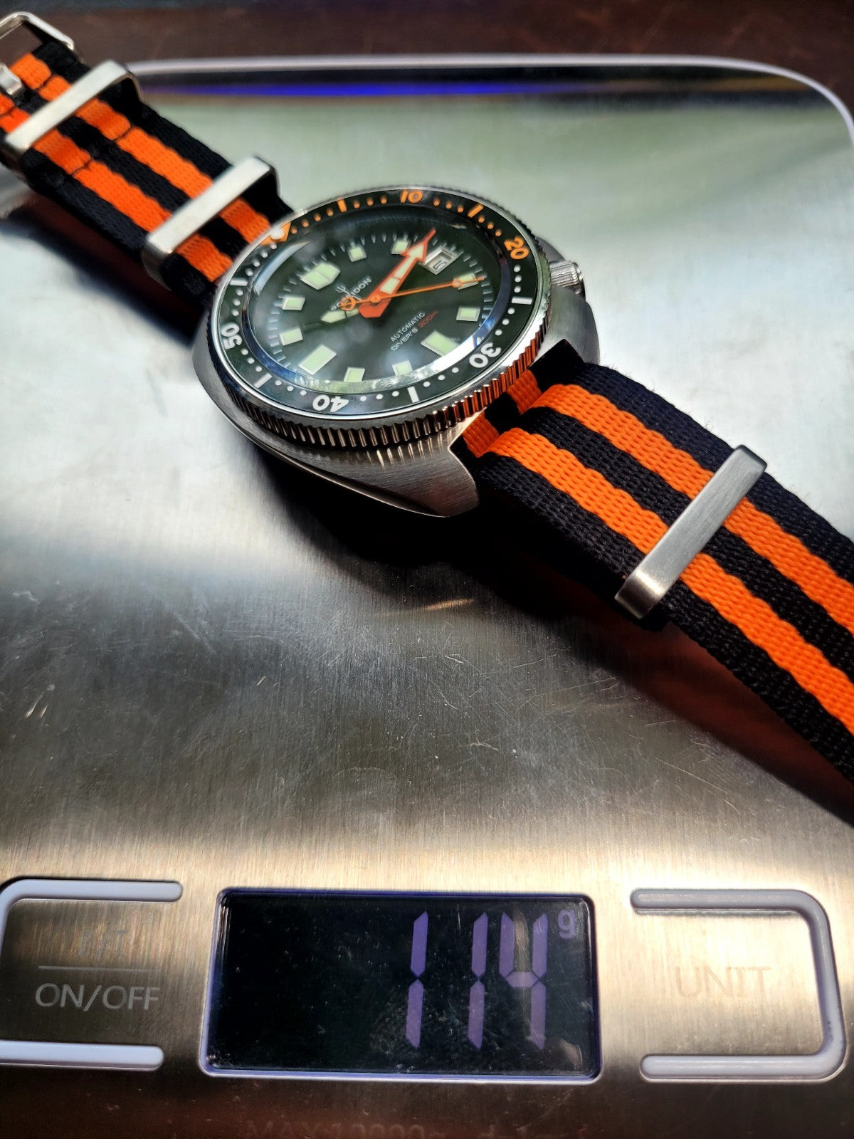 Poseidon Automatic Turtle Black Divers Watch NH35 (SEIKO TMI) Movt 200m15