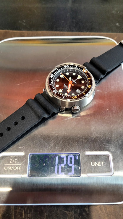 Tough 300m Automatic Dive Watch NH35 Sapphire Steel Black Orange Diver Poseidon17