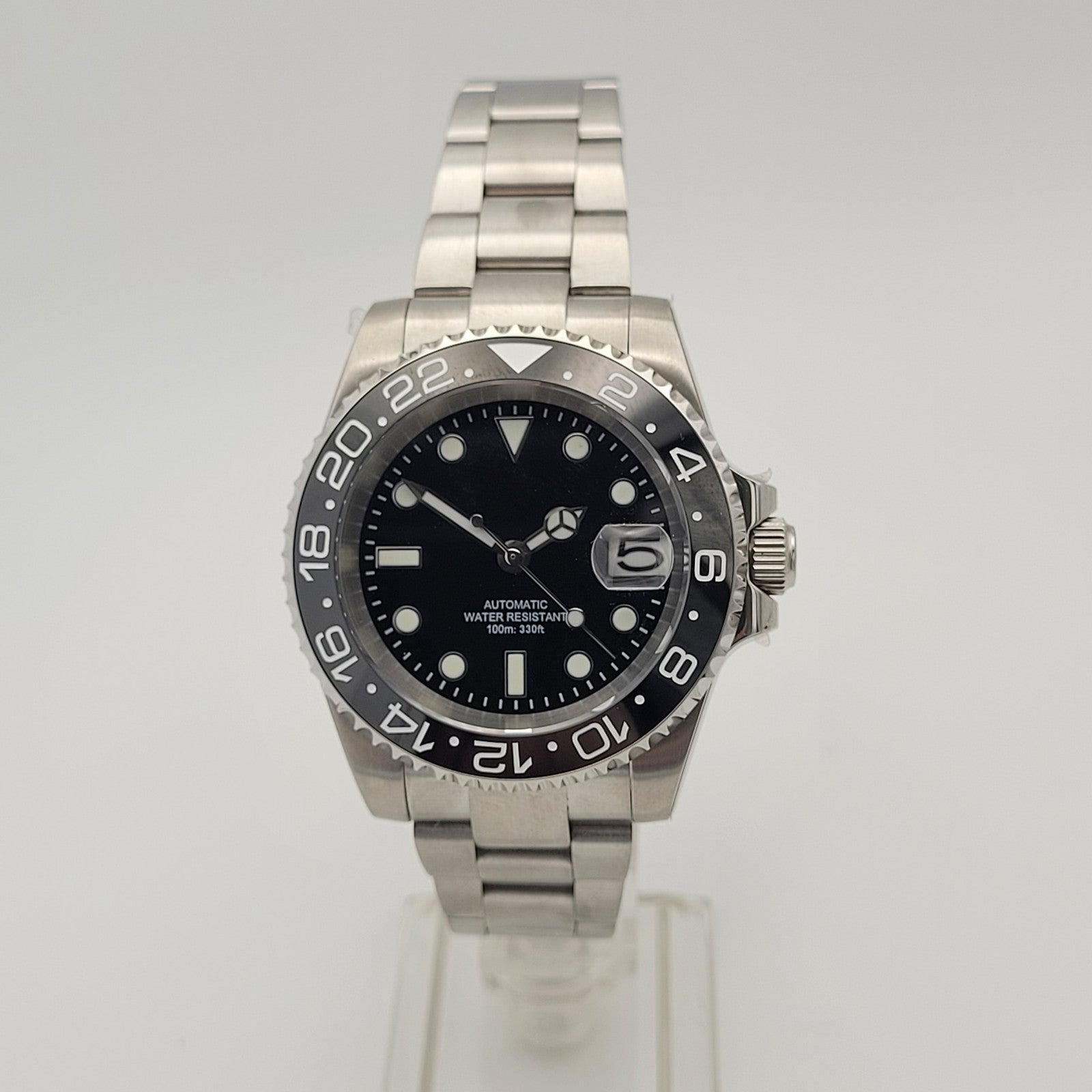 BNIB Automatic Black Sub Divers Watch. Seiko TMI NH35 Japanese Movement  100m2