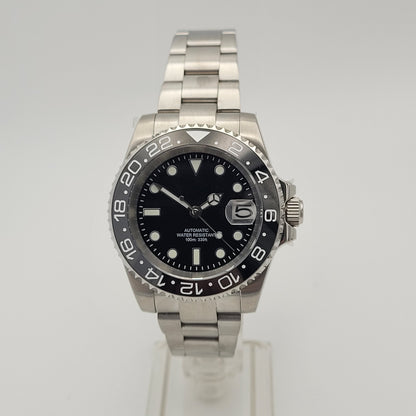 BNIB Automatic Black Sub Divers Watch. Seiko TMI NH35 Japanese Movement  100m2