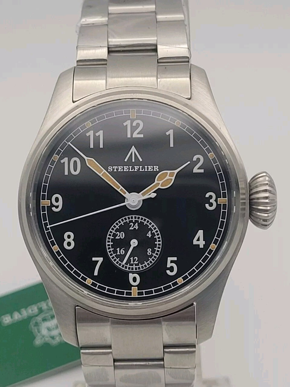Mens Military Pilots Watch. 200M. 24HR Indicator. VH60 Japan Movt. Choice Strap.2