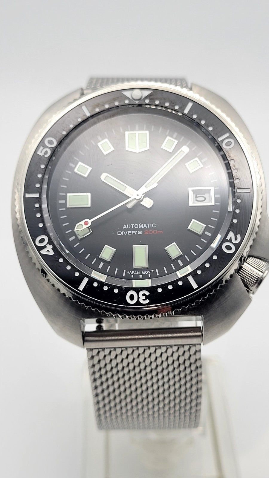 New Custom Automatic 'Willard' Turtle Black Divers Watch Japan NH35 SEIKO TMI7