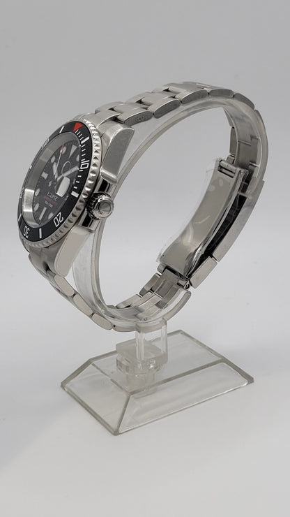 Men’s Automatic Dive Watch NH35 – Black Dial, Sapphire Glass, Steel Bracelet8