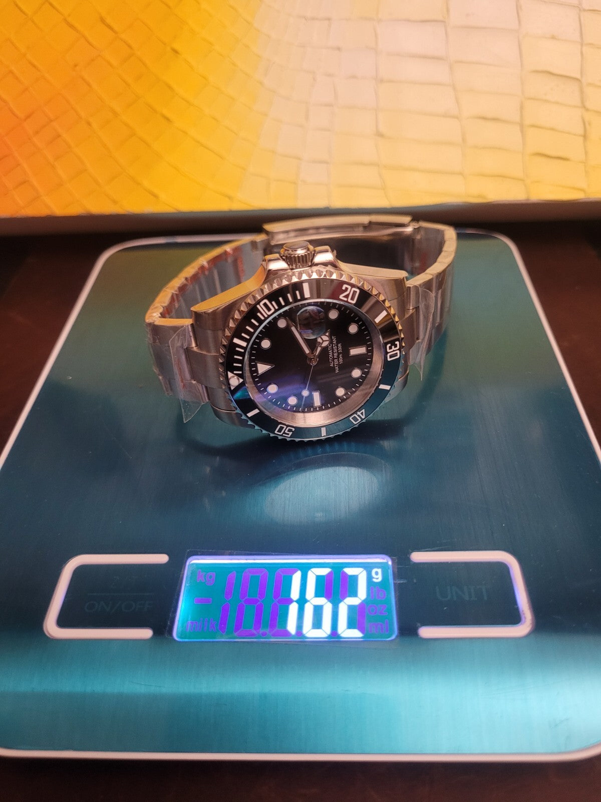 New Automatic Black Divers Sub Watch Seiko TMI NH35 Movement 100m18