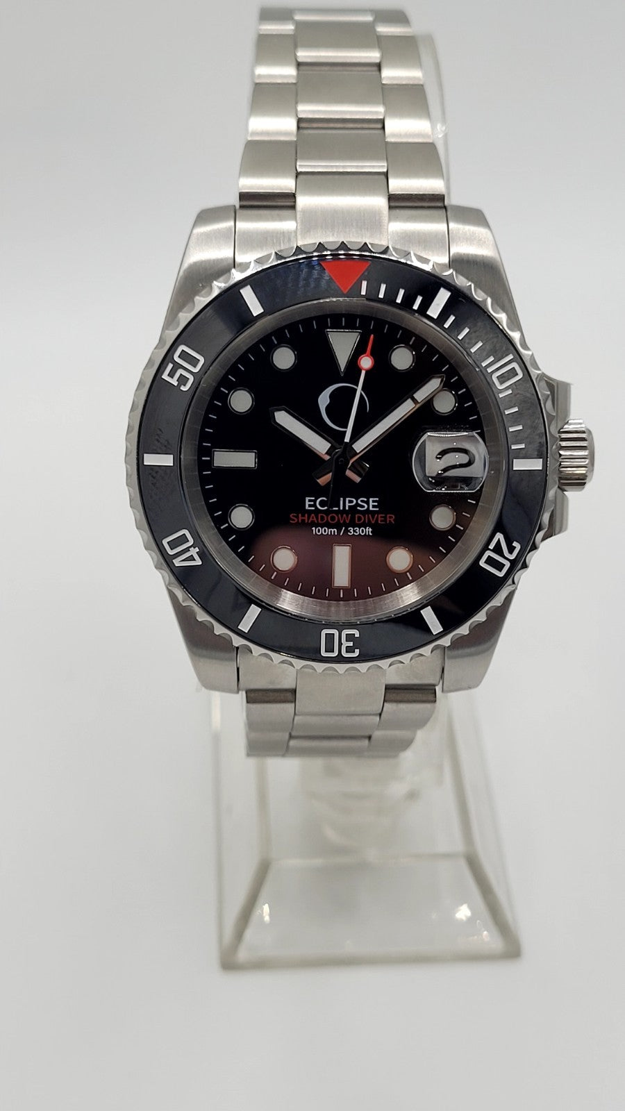 Men’s Automatic Dive Watch NH35 – Black Dial, Sapphire Glass, Steel Bracelet7