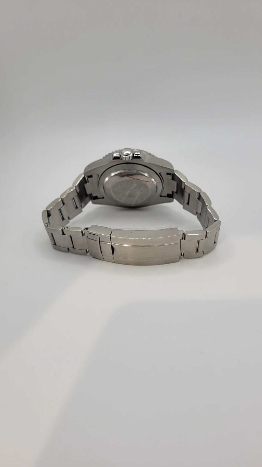 Automatic Mens Watch Black Dial Steel Bracelet Luminous Date 100m Diver17
