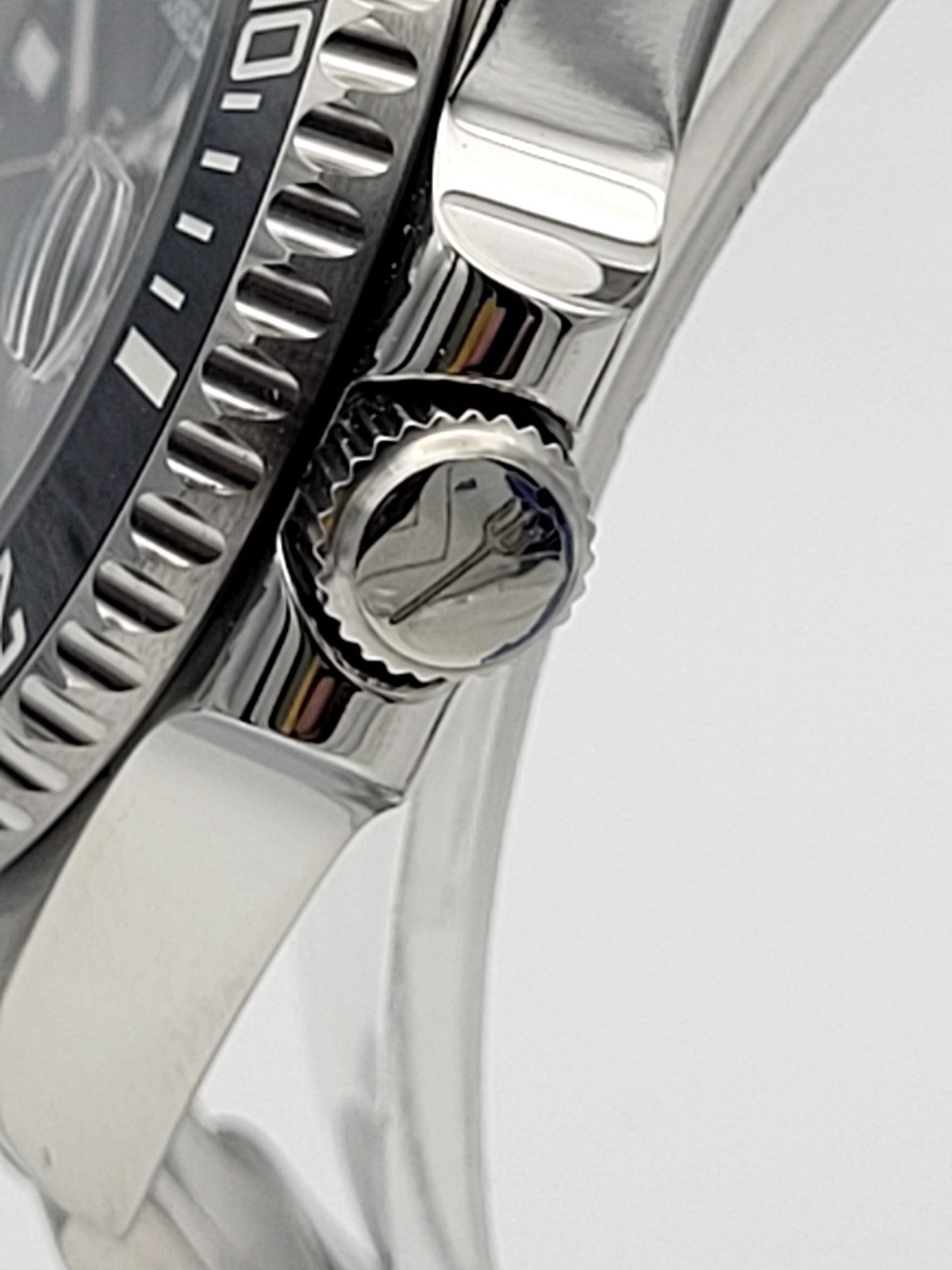 Poseidon Automatic Dive Watch Steel Bracelet Black Dial Date 100m Classic Style7