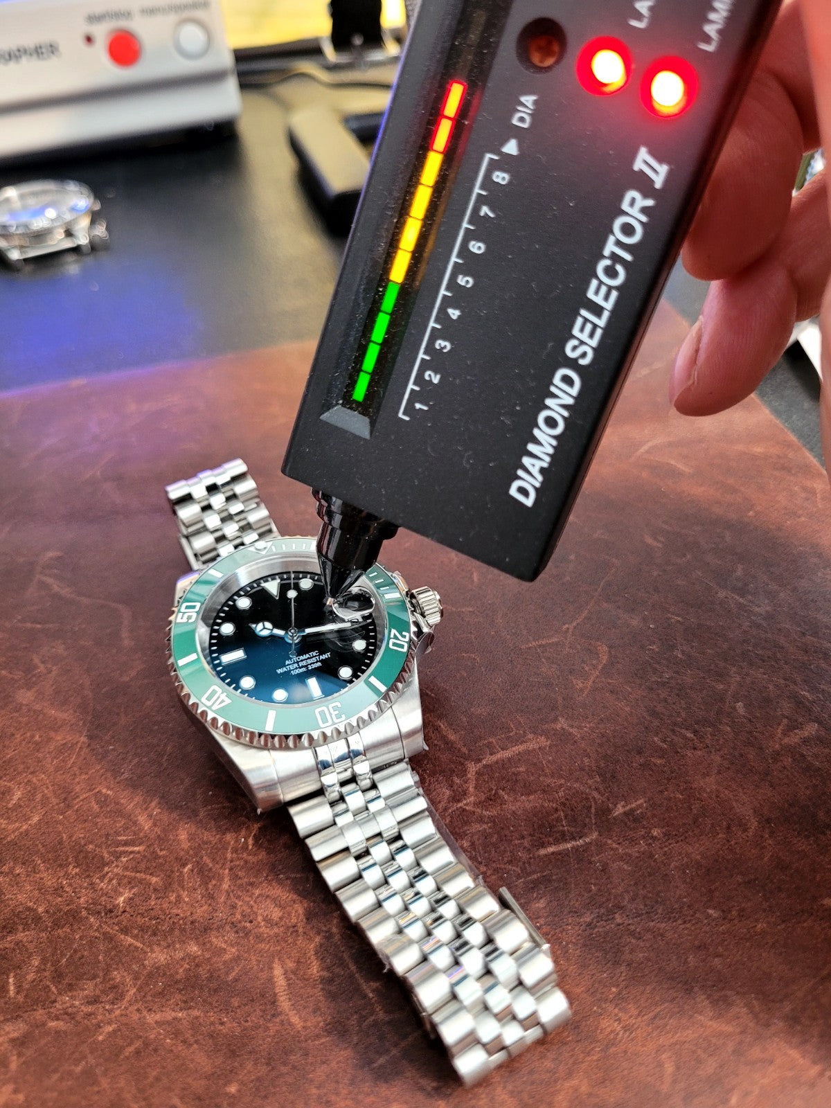 Quality Automatic Luxury Divers Watch Black Green 'Kermit'  Seiko TMI NH35 15